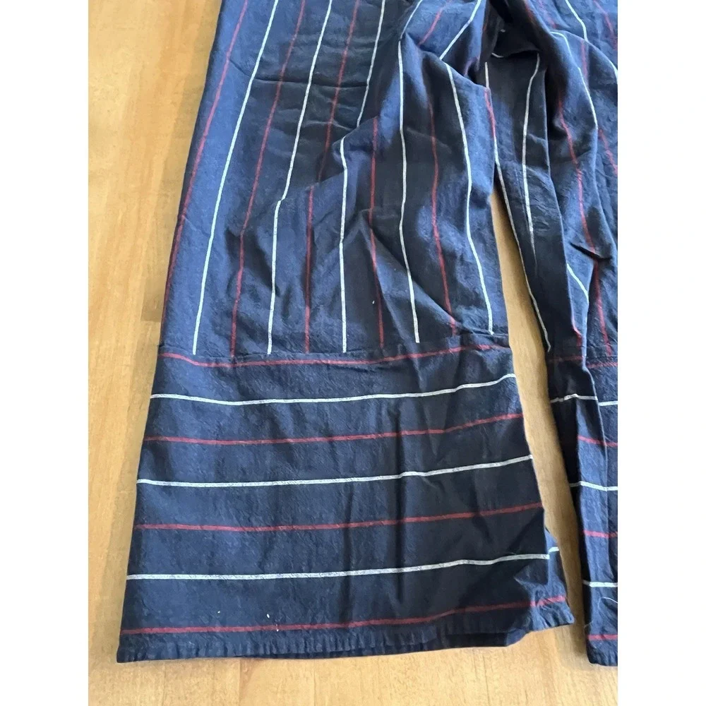 Universal Thread Jumpsuit Women's Sz M Blue White‎ Red Striped 100% Cotton